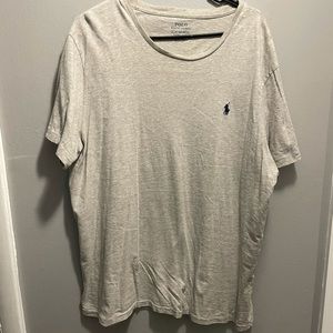 Polo custom slim fit gray t shirt size XL